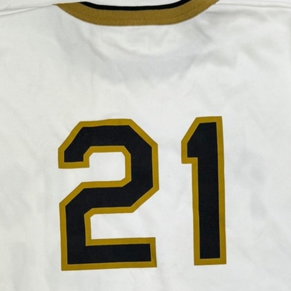 Pittsburgh Pirates Roberto Clemente 21 Park Antony Pullover Jersey XL White - Picture 6 of 6